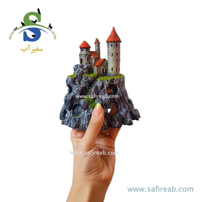 دکوری آکواریوم طرح قلعه صخره ای کد S-6 — تصویر ۲