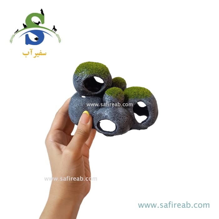 دکوری آکواریوم طرح سنگ گوپی کد F-61 — تصویر ۲