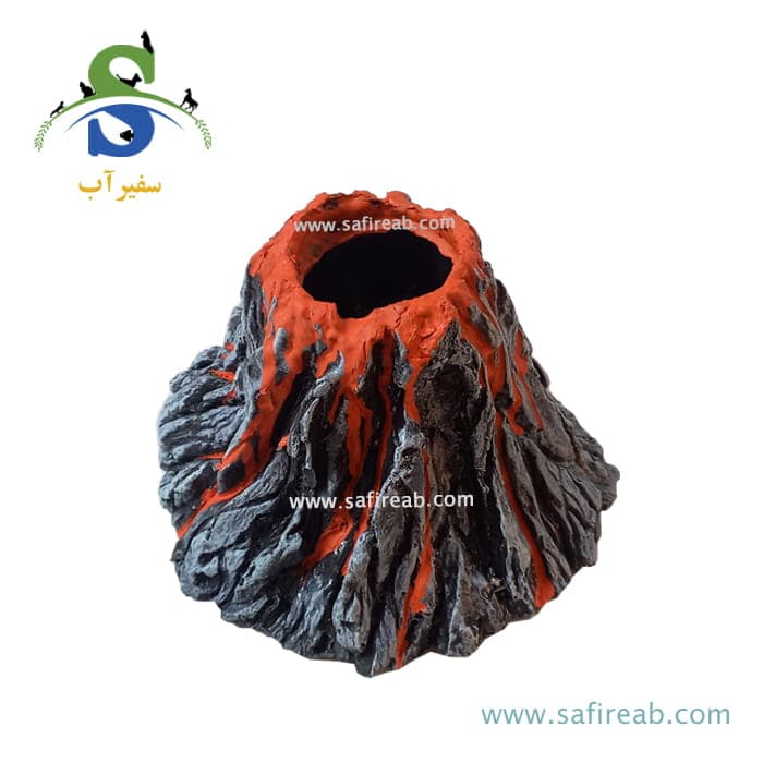 دکوری آکواریوم طرح آتشفشان کد F-43 — تصویر ۳