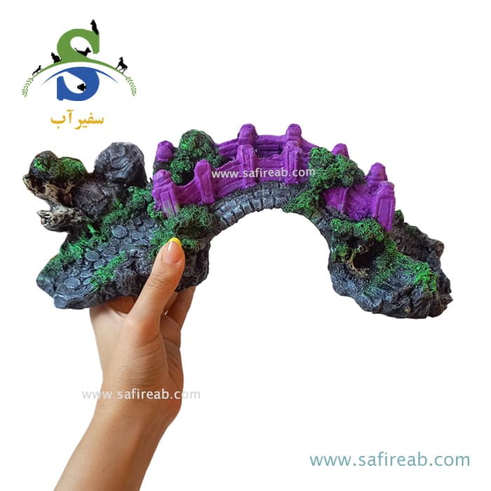 دکوری آکواریوم طرح پل چینی کد F-23 — تصویر ۲