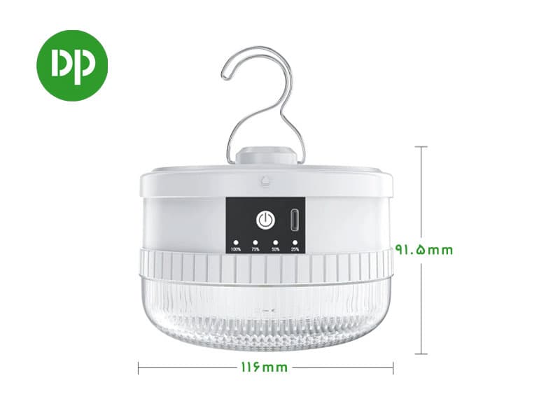چراغ شارژی 80 وات دی پی مدل DP-7823 — تصویر ۲