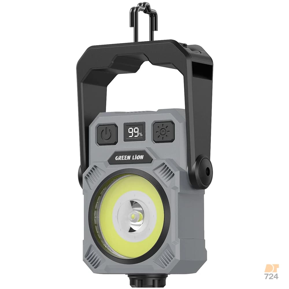 چراغ LED شارژی گرین لاین مدل GNWL50MWLTBK — تصویر ۴