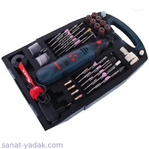 کیت فرز مینیاتوری رونیکس با آرمیچر دنده برنجی مدل Ronix 3420
