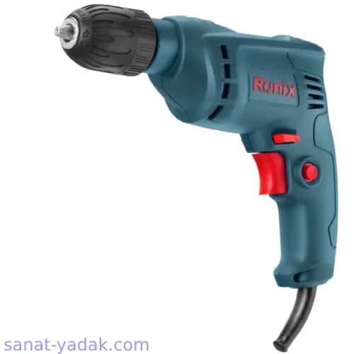 دریل برقی 10میلی متری اتوماتیک 350 وات رونیکس با آرمیچر دنده برنجی مدل Ronix 2113
