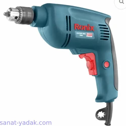 دریل برقی رونیکس با آرمیچر دنده برنجی مدل Ronix 2111