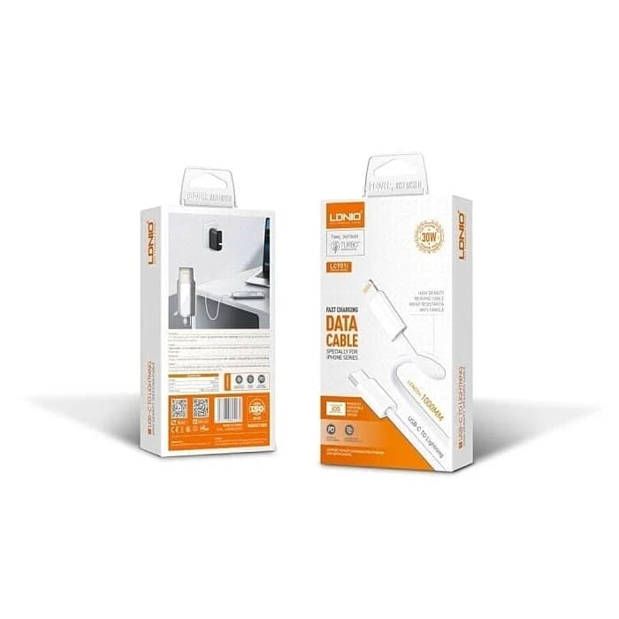 کابل شارژ TYPEC به LIGHTNING برند LDNIO مدل LC902I — تصویر ۲