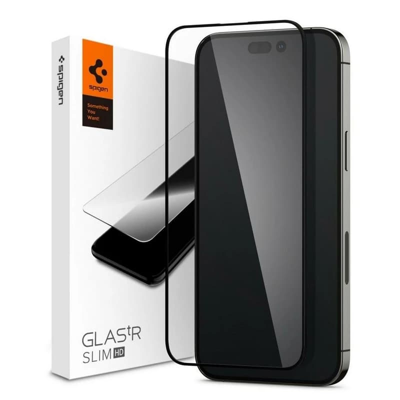 گلس آيفون 16/17/18 پرومکس برند SPIGEN مدل SLIM HD شفاف