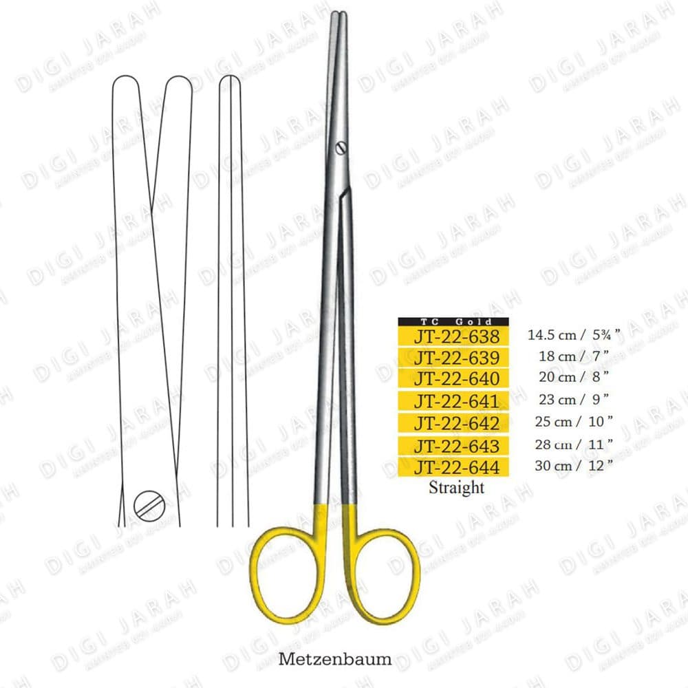 متس راست JT-22-640 surgicon 20cm TC