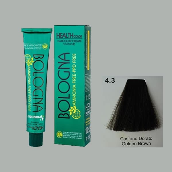رنگ مو بلونیا قهوه ای طلایی شماره 4.3