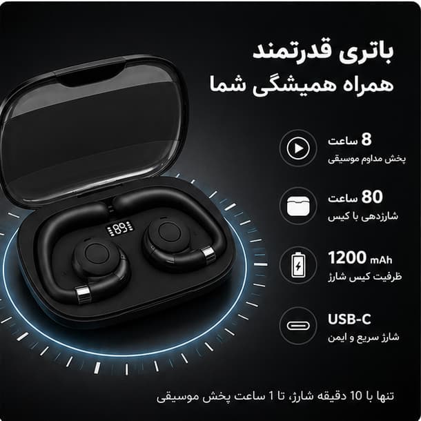 هدفون بلوتوثی مدل Gtws — تصویر ۶