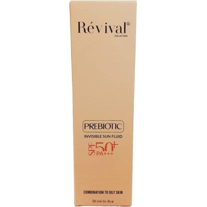 فلوئید ضد آفتاب رویوال مدل PREBIOTIC SPF 50 مناسب پوست های چرب و مختلط حجم 50 میلی لیتر