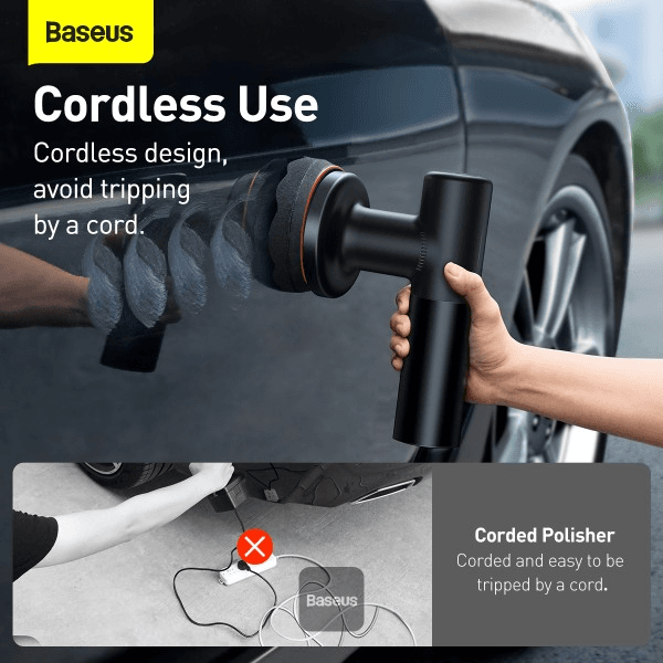 دستگاه پولیش و واکس شارژی خودرو بیسوس Baseus New Power Cordless CRDLQ-B01 — تصویر ۵