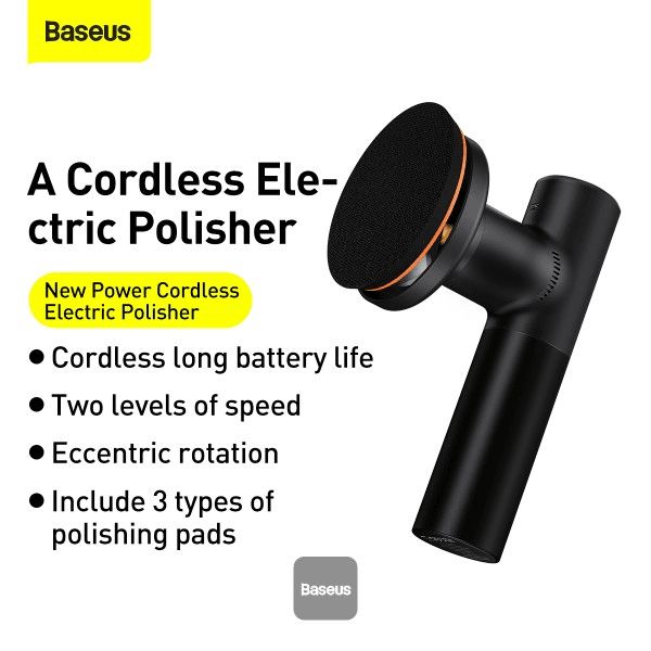 دستگاه پولیش و واکس شارژی خودرو بیسوس Baseus New Power Cordless CRDLQ-B01 — تصویر ۴