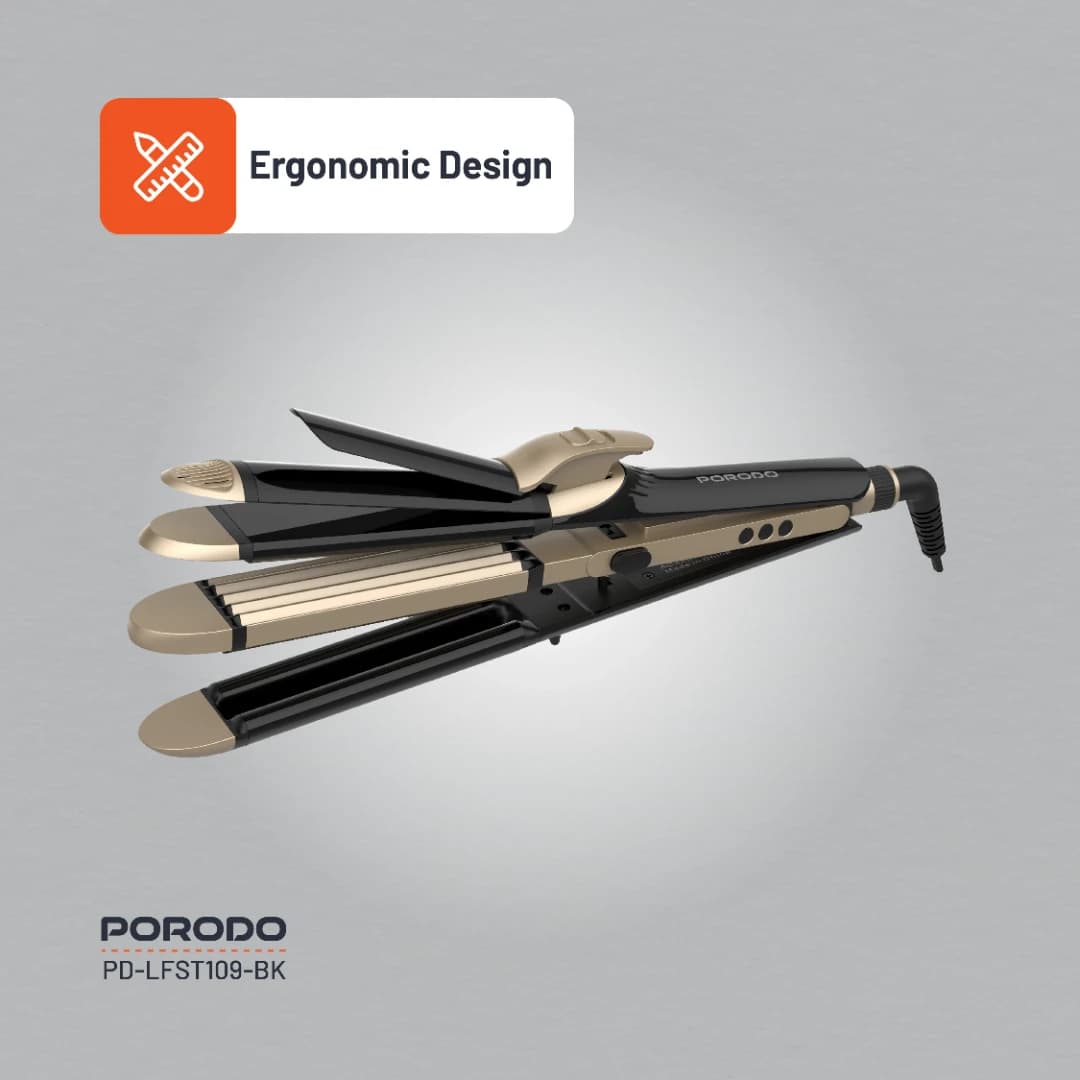 حالت دهنده مو 4حالته برند پرودو Porodo Lifestyle 4 Style Hair Iron LFST109 — تصویر ۲