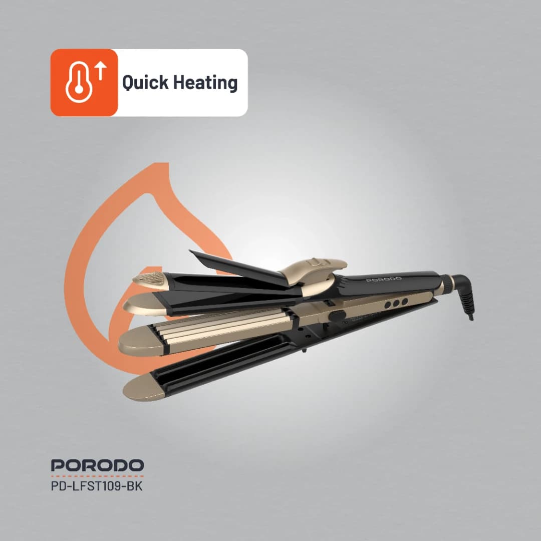 حالت دهنده مو 4حالته برند پرودو Porodo Lifestyle 4 Style Hair Iron LFST109 — تصویر ۶