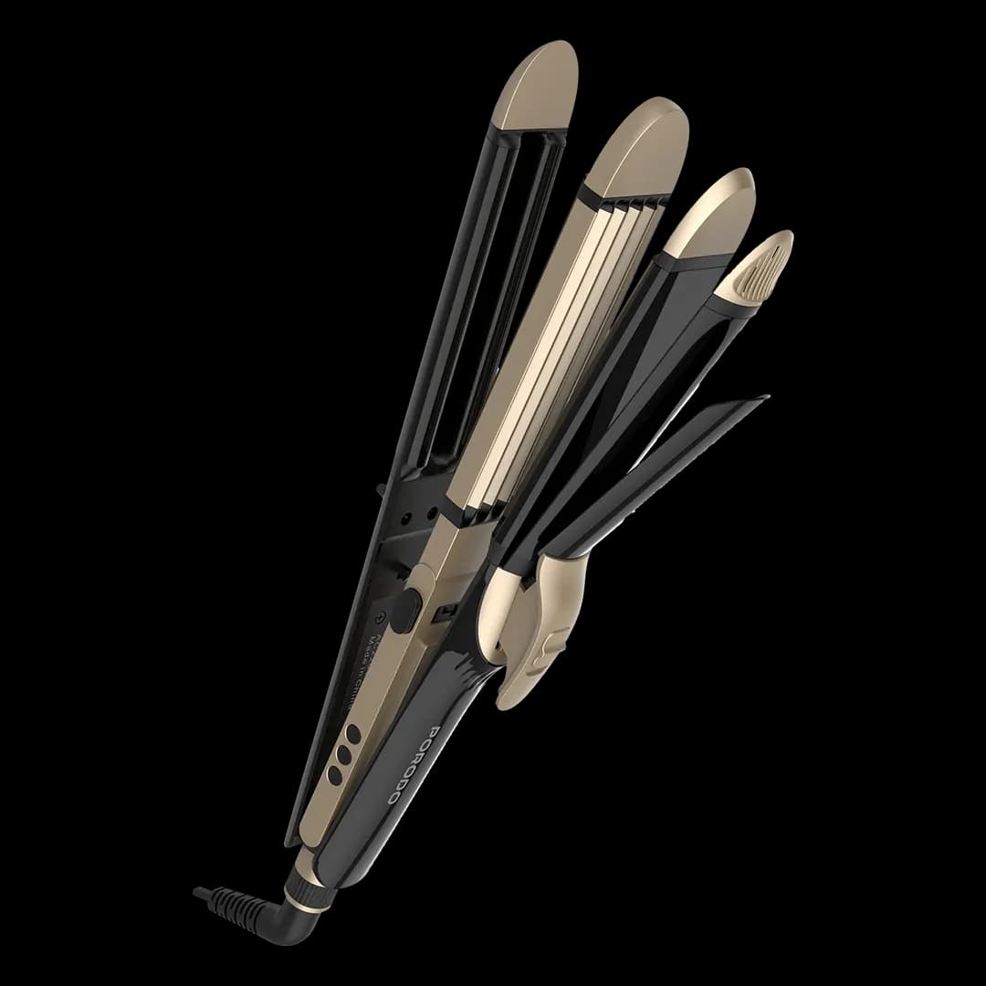 حالت دهنده مو 4حالته برند پرودو Porodo Lifestyle 4 Style Hair Iron LFST109