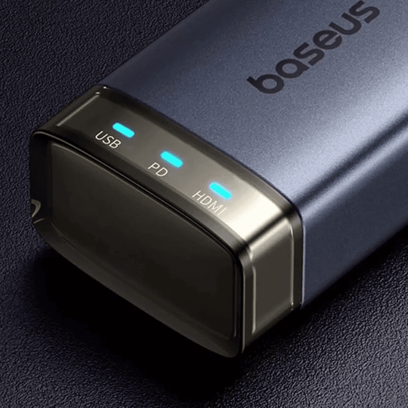 هاب تایپ سی 6 پورت بیسوس Baseus UltraJoy Series HUB AIR BS-OH164 با شارژ 100 وات و HDMI 4K — تصویر ۶