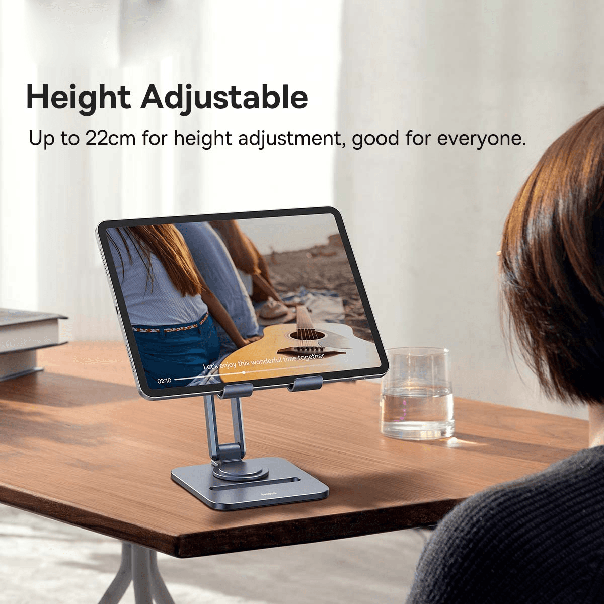 هولدر و نگهدارنده فلزی تاشو بیسوس Baseus Desktop Biaxial Foldable Metal Holder BS-HP006A — تصویر ۵