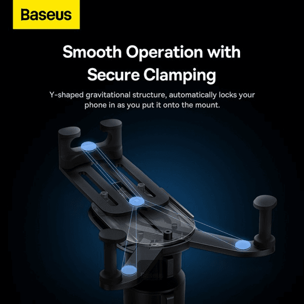 هولدر و نگهدارنده و شارژر وایرلس 15 وات دریچه کولری بیسوس مدل Baseus Stable Gravitational SUWX030001 — تصویر ۵