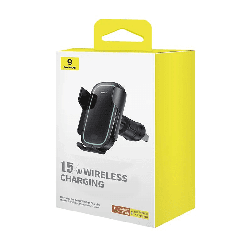هولدر و نگهدارنده و شارژر بی سیم 15 وات بیسوس مدل Baseus Wireless Charging Car Holder BS-CM023 — تصویر ۵