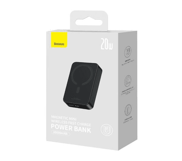 پاوربانک وایرلس مگنتی 20000 هزار 20 وات بیسوس مدل Baseus Magnetic Mini — تصویر ۴