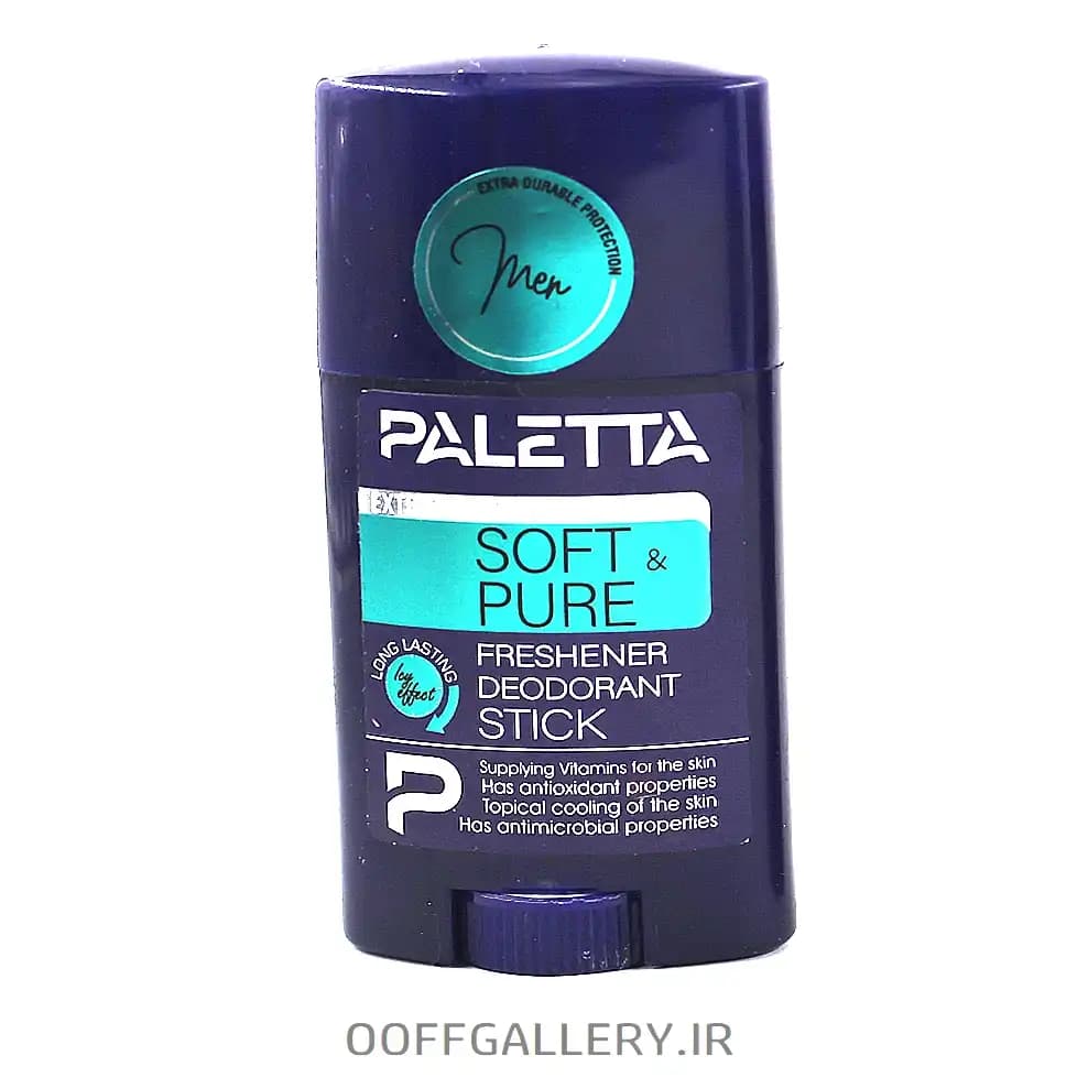 رول صابونی مردانه پالتا مدل SOFT AND PURE وزن 40 گرم