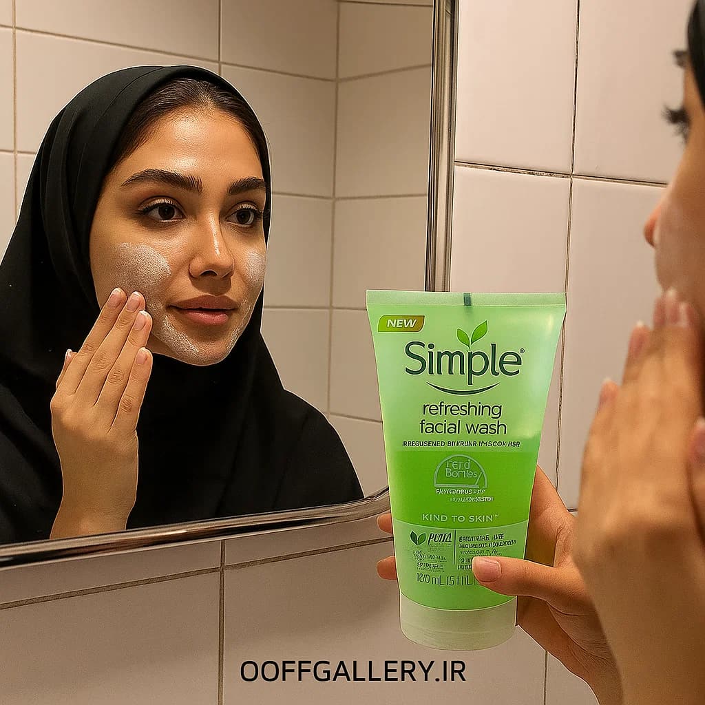 ژل شستشو صورت سیمپل Simple مدل رفرشینگ پوست چرب و معمولی — تصویر ۲