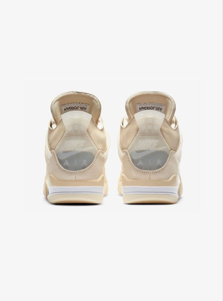 نایک ایر جردن ۴ آف وایت کرمی (سایل) Nike air Jordan 4 off-white cream (sail) — تصویر ۳