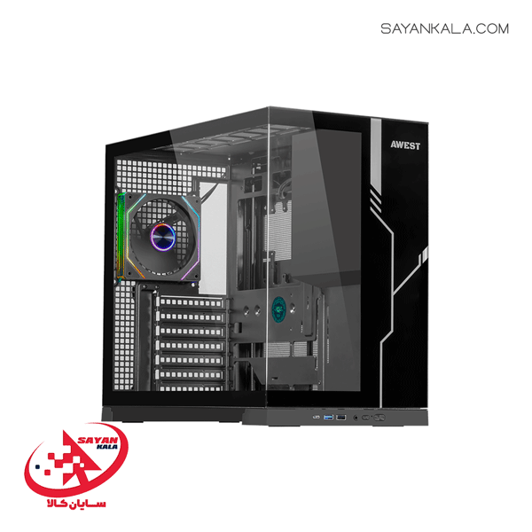 کیس کامپیوتر گیمینگ اوست مدل CASE AWEST AQ20 MB BLACK