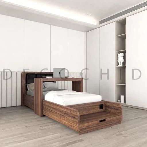 تخت خواب دونفره تمام ام دی اف…F213 مبلمان فرنا مدل 1142827
