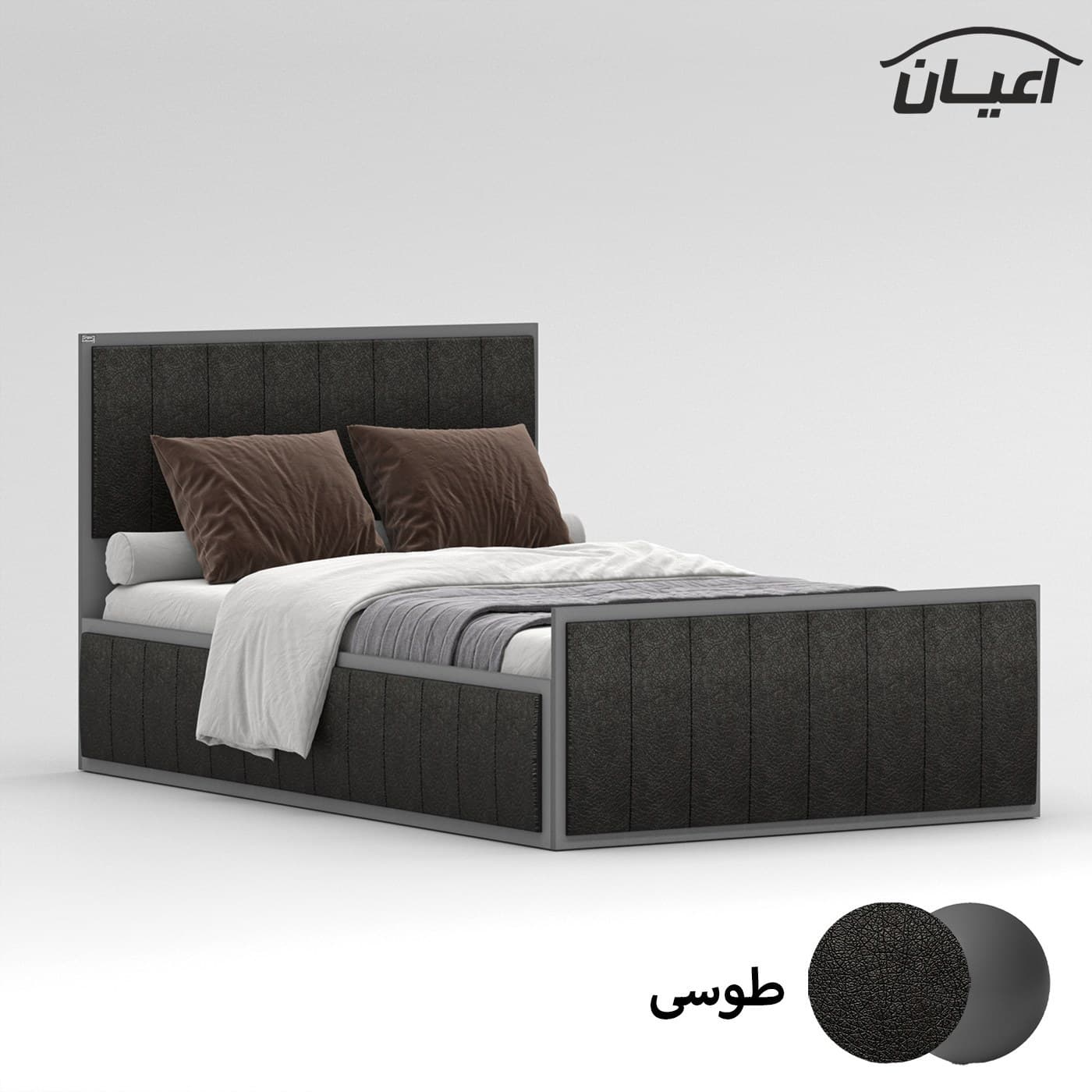تخت خواب یک نفره مدل FH851 سایز 120×200 سانتی متر مبلمان فرنا مدل 1142786 — تصویر ۲