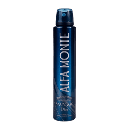 اسپری بدن ساواج دیور sauvage dior آلفا مونته حجم 200 میلی لیتر