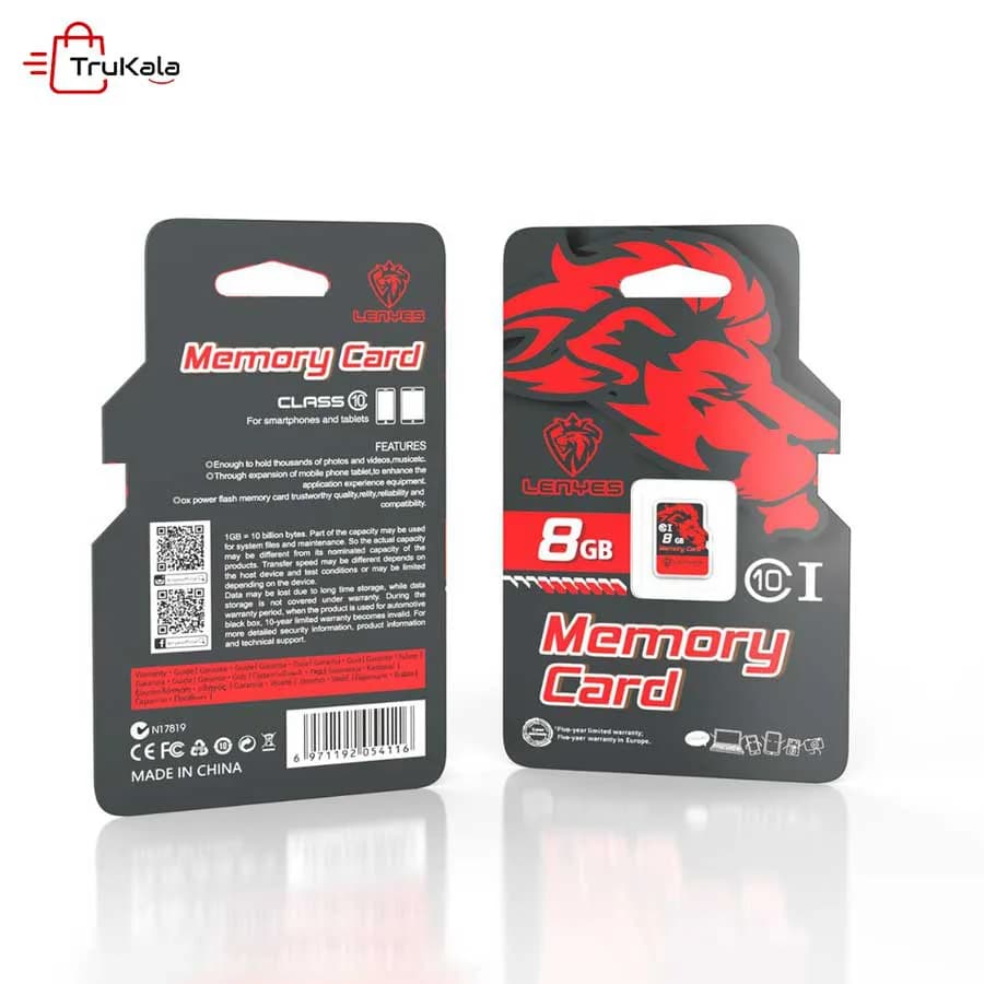 کارت حافظه 8 گیگابایت لنیز مدل C10 — تصویر ۲