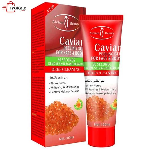ژل لایه بردار صورت و بدن ایچون بیوتی عصاره خاویار