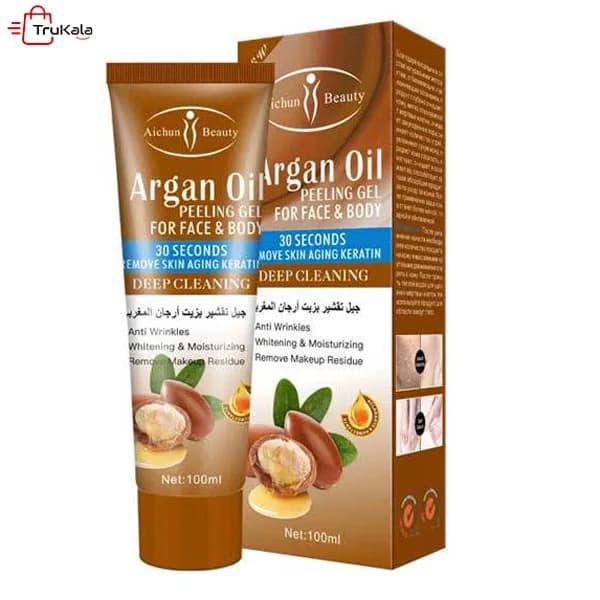 ژل لایه بردار پوست ایچون بیوتی مدل روغن آرگان
