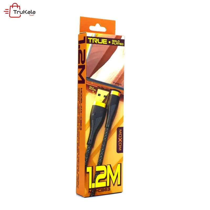 کابل شارژر موکسوم تایپ سی مدل MX-CB63