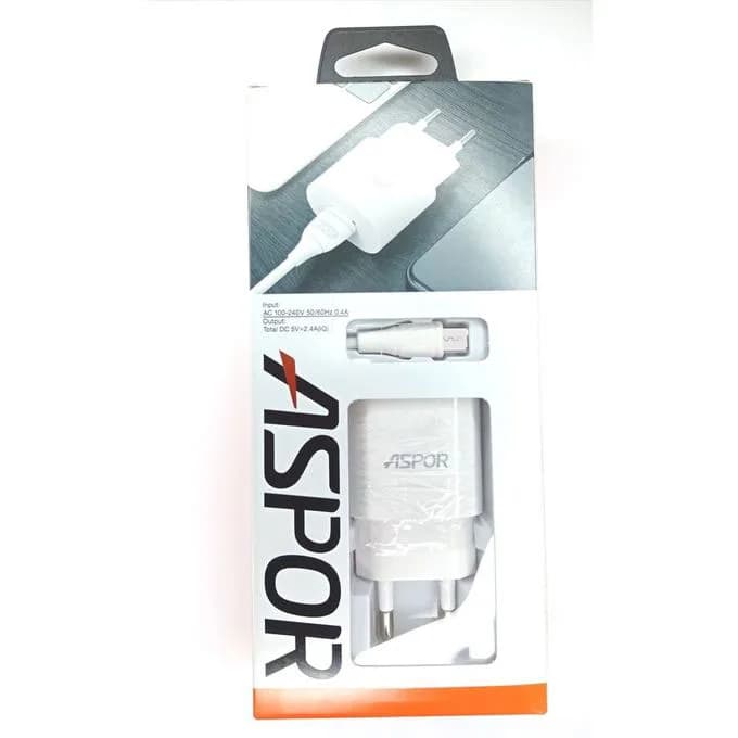 شارژر دیواری آسپور مدل A818 میکرو — تصویر ۲