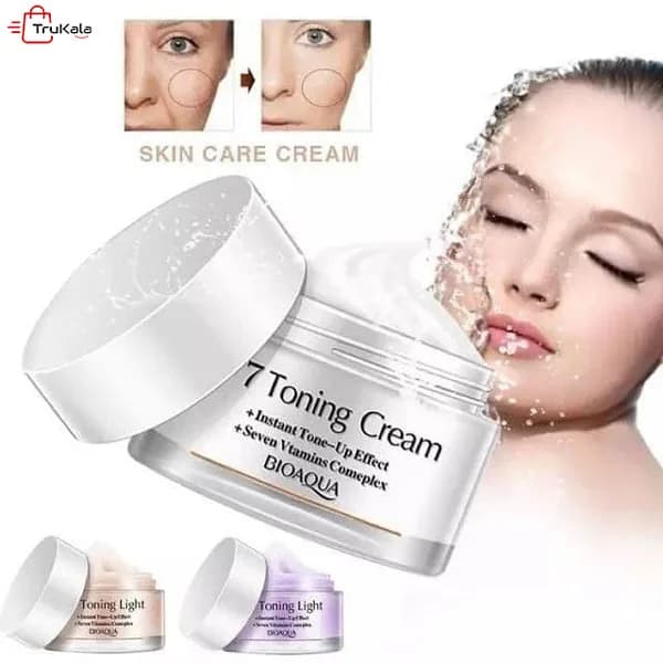 کرم مرطوب کننده و سفید کننده صورت کریستالی 7 ویتامینه بیوآکوا — تصویر ۳