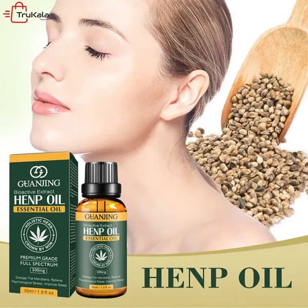 سرم صورت روغن کنف با عصاره های بیواکتیو قطره گیاه شاهدانه — تصویر ۲