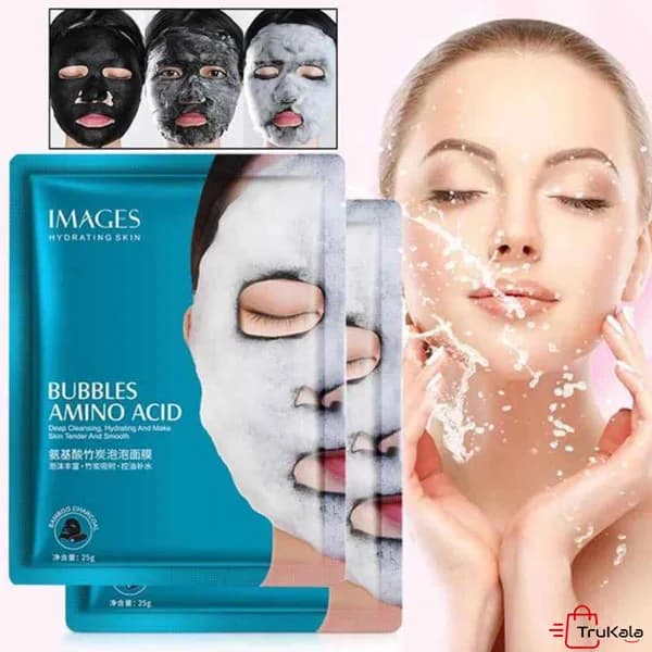ماسک ورقه ای صورت حبابی امینواسید ایمجز — تصویر ۵