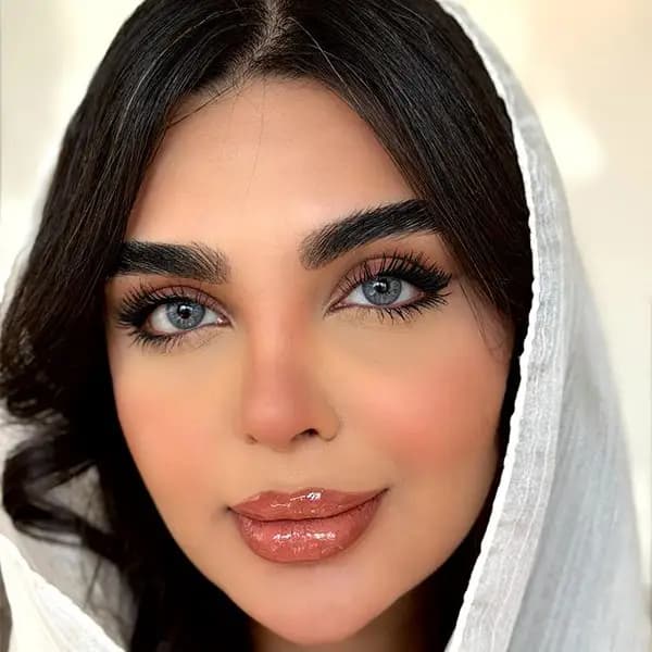 لنز یونیک ایندیگو آبی دور محو