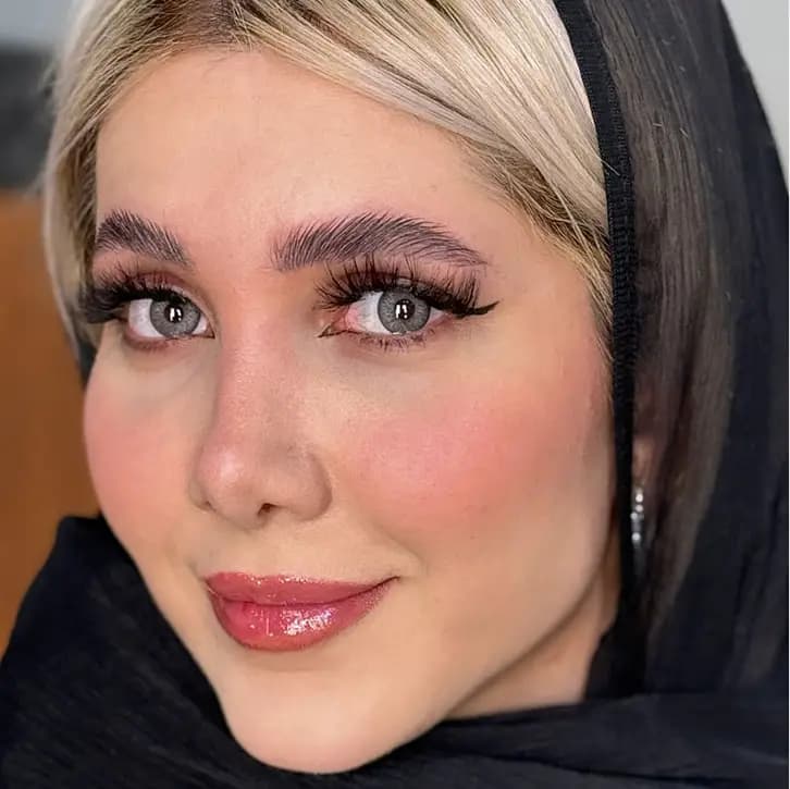 لنز آماندا آئورا گری طوسی خاکستری — تصویر ۵