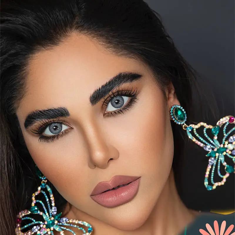 لنز آماندا آئورا گری طوسی خاکستری — تصویر ۴