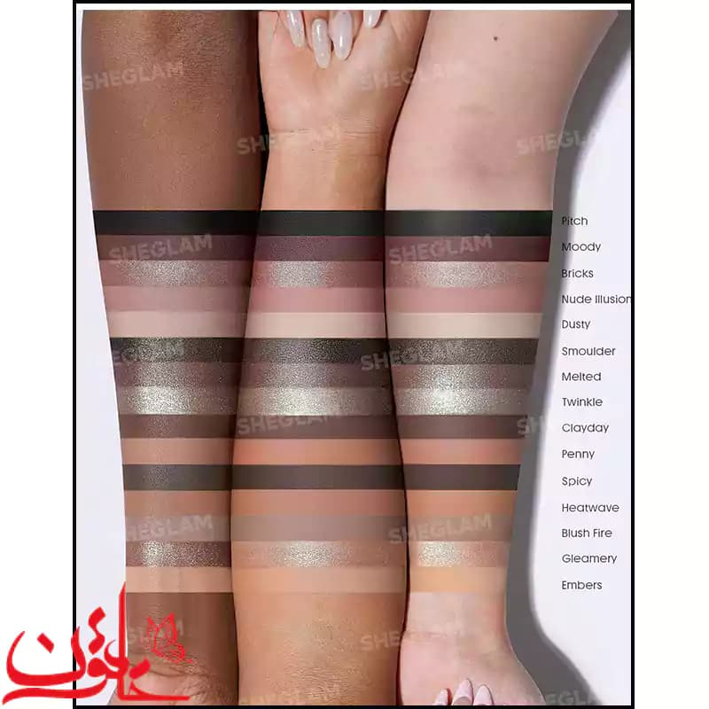 پالت سایه 15 رنگ شیگلم Rust Ritual — تصویر ۳