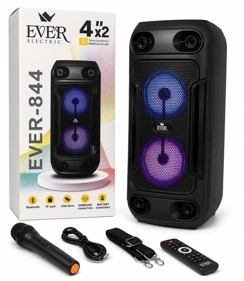 اسپیکر شارژی قابل حمل مدل EVER-844 — تصویر ۲