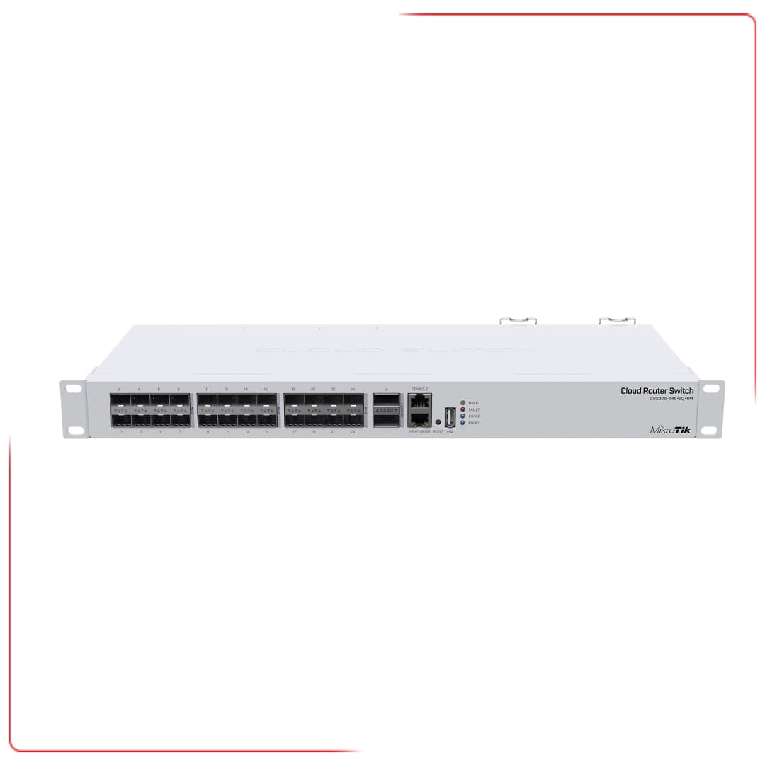 سوییچ میکروتیک مدل CRS326-24S+2Q+RM