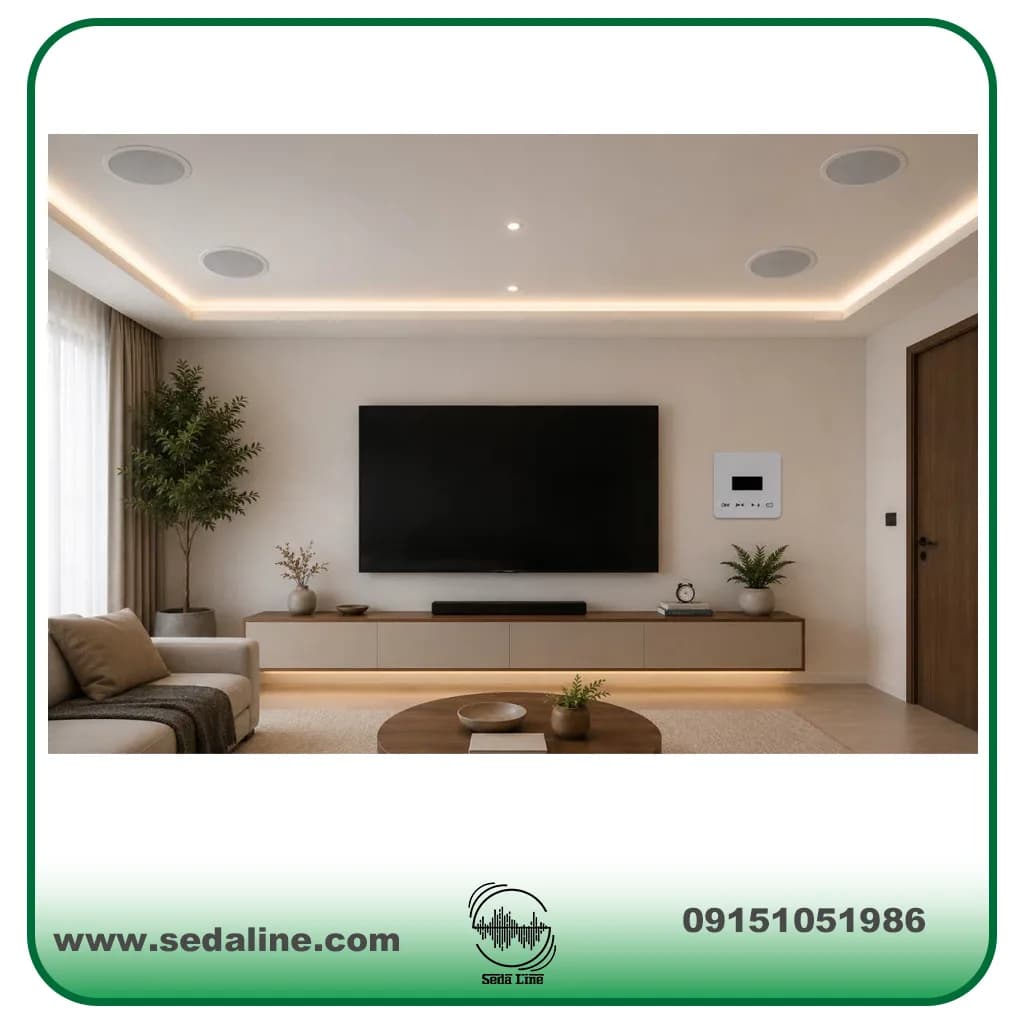 اسپیکر سقفی ام پرو ۴ عددمدل 610 و آمپلی فایر دیواری آدلر مدل Z60H — تصویر ۲