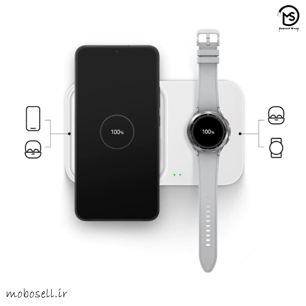 شارژر وایرلس سامسونگ – Samsung super fast wireless charging duo EP-P4300 — تصویر ۲