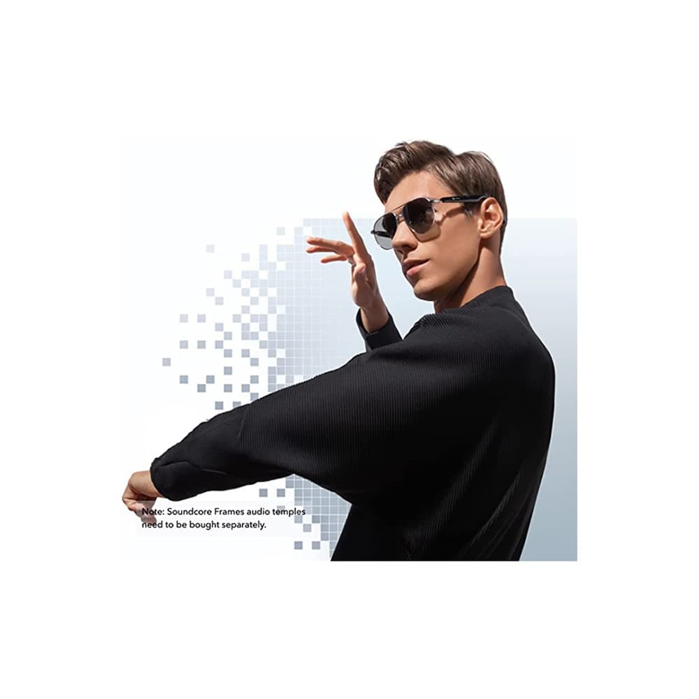 عینک هوشمند هدفون دار انکر مدل Anker Soundcore Frames Tour Style Bluetooth Audio Glasses A3600 — تصویر ۸