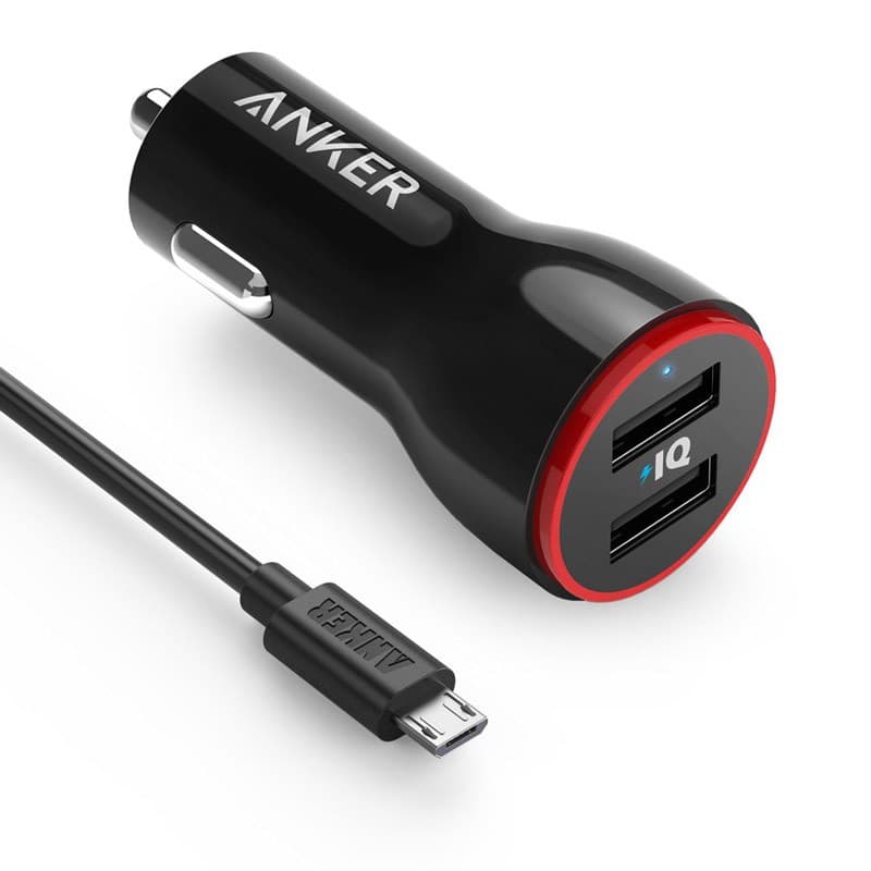 شارژر فندکی 24واتی انکر مدل Anker B2310 PowerDrive 2